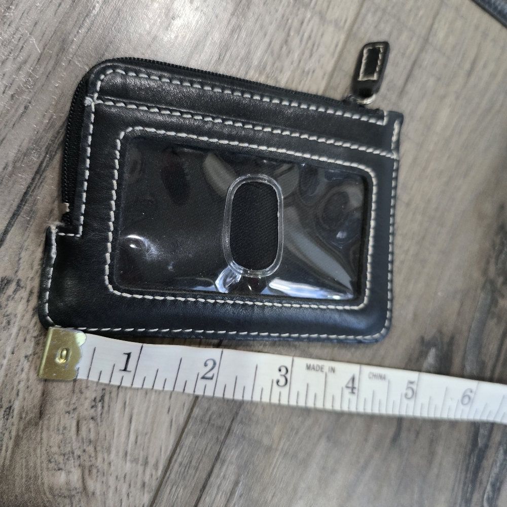 Fossil Leather Id Coin Wallet - Picture 3 of 5
